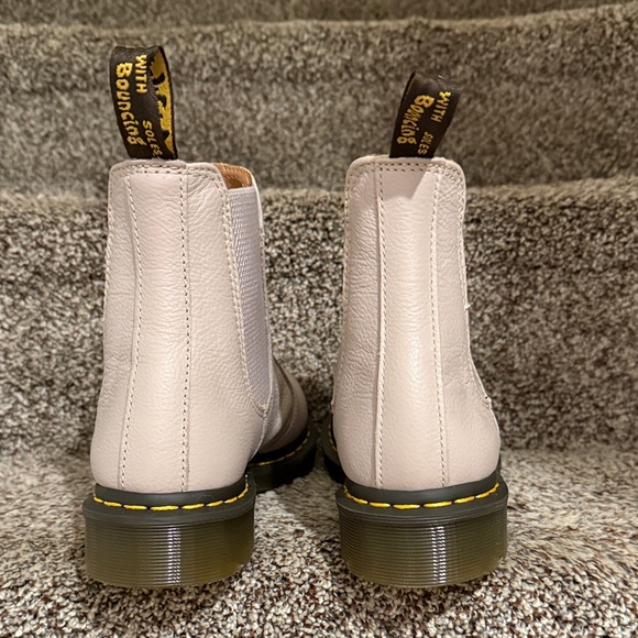 Dr. Martens Women's Light Beige Ankle Boots - Picture 2 of 4